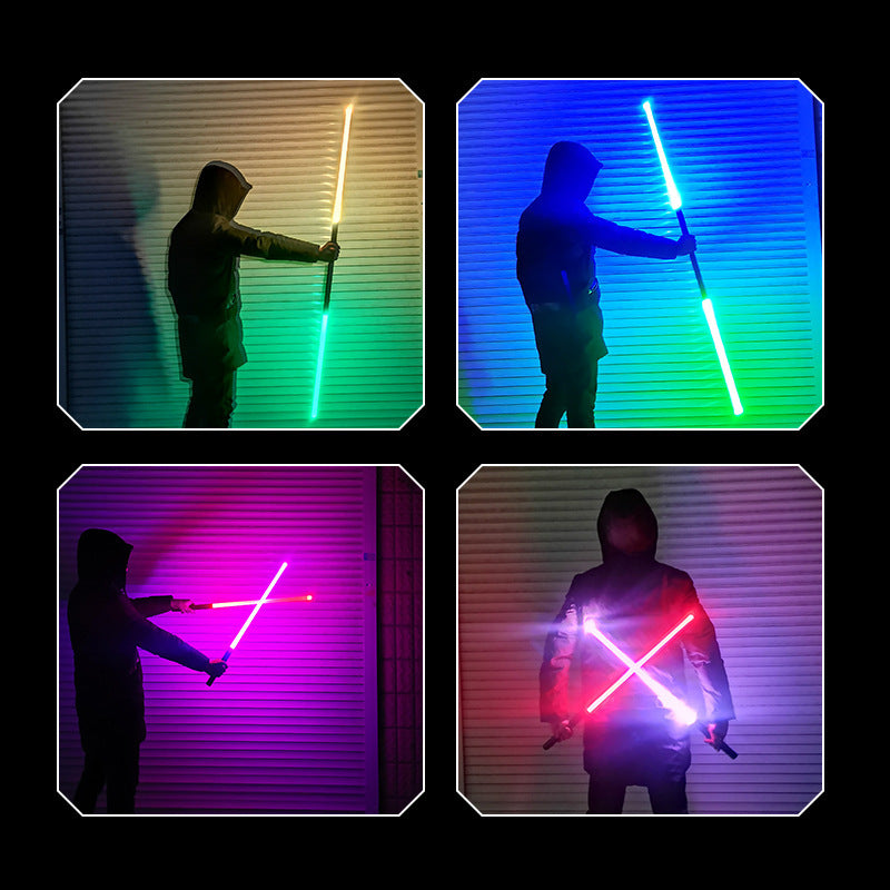 Metal Laser Sword Charging Two In One Switchable Glowing Sword Sound Cosplay Stage Props