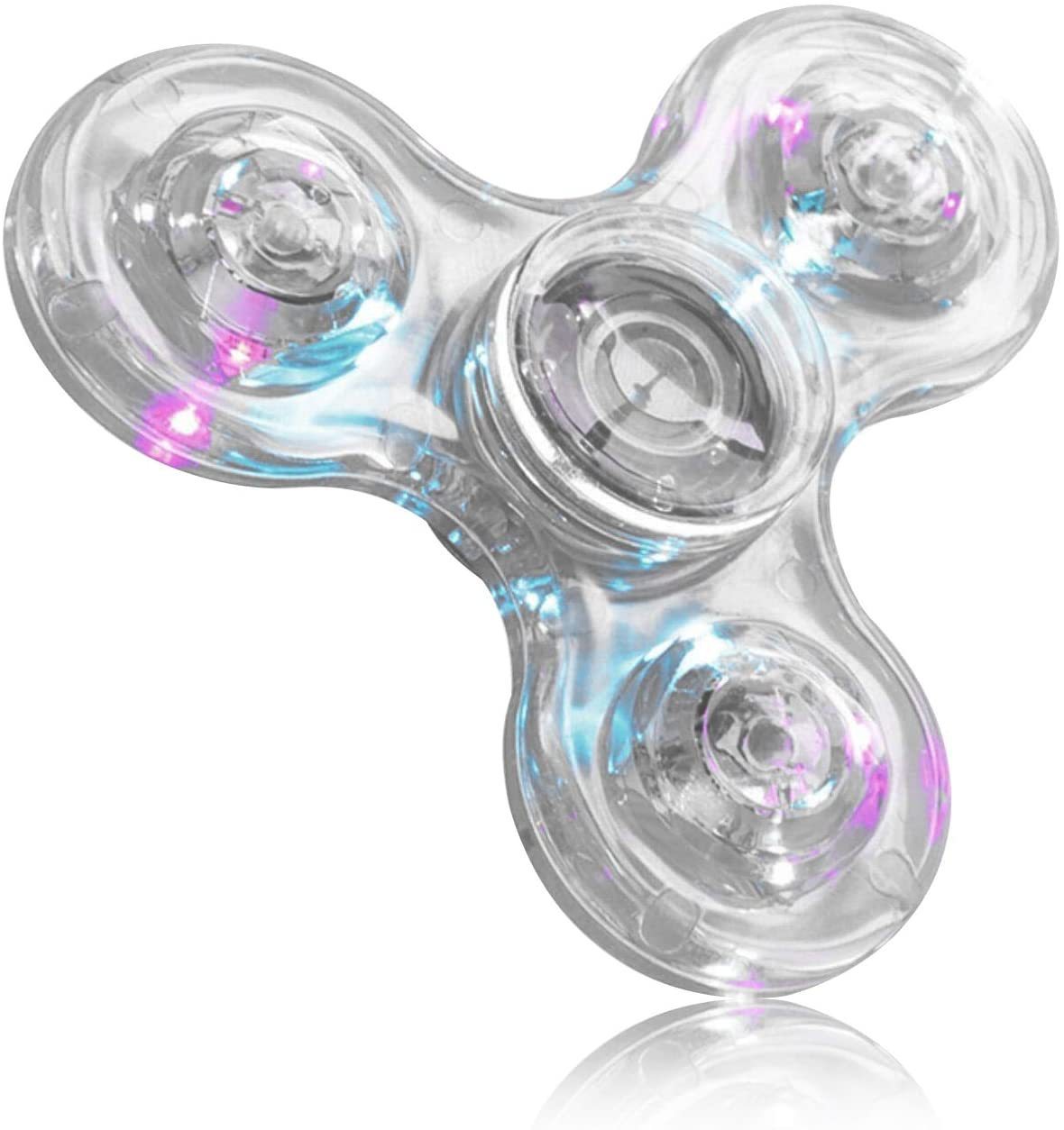 Luminous LED Light Fidget Spinner Hand Top Spinners Glow In Dark Light EDC Figet Spiner Finger Stress Relief Toys